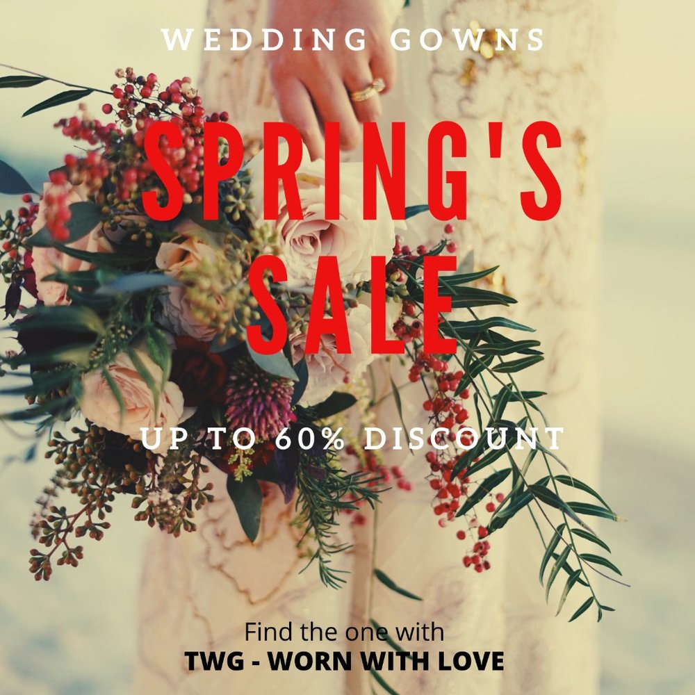 SPRING SALE - WEDDING GOWN!